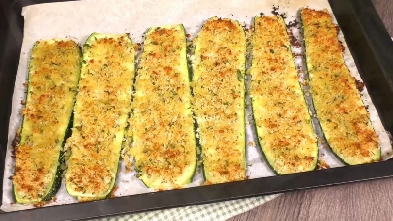 Courgettes au four gratinées à la sicilienne