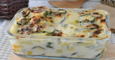 Gratin de courgettes et pommes de terre au four