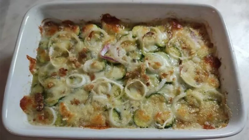 Gratin de courgettes oignons excellente recette