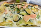 Lasagnes aux courgettes et au saumon
