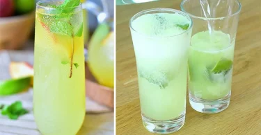 Mojito aux pêches sans alcool