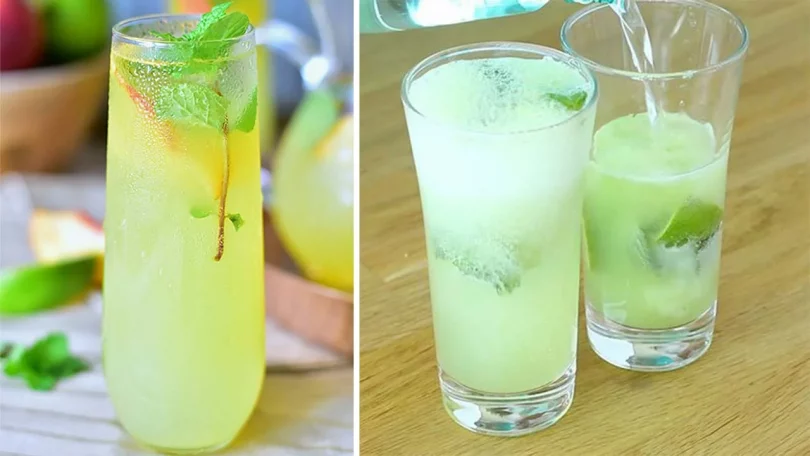 Mojito aux pêches sans alcool