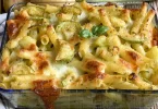 Pâtes au four aux courgettes et pommes de terre