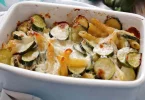 Pâtes aux courgettes et à la béchamel