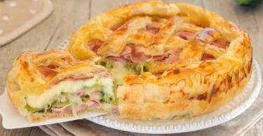 Recette tarte salée aux courgettes jambon et mozzarella