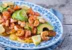 Salade de crevettes et pommes de terre