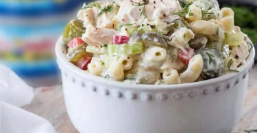 Salade de macaroni version de luxe