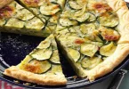 Tarte au camembert et aux courgettes
