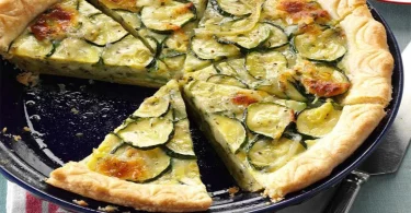 Tarte au camembert et aux courgettes