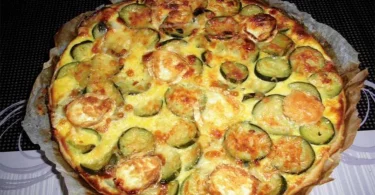 Tarte courgettes et chèvre recette facile