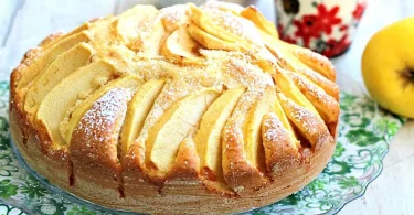 Gâteau yaourt aux pommes sans beurre