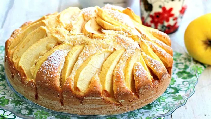 Gâteau yaourt aux pommes sans beurre