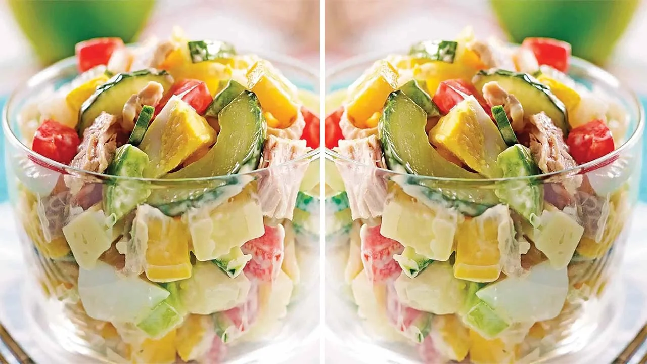 Salade de thon à la mangue