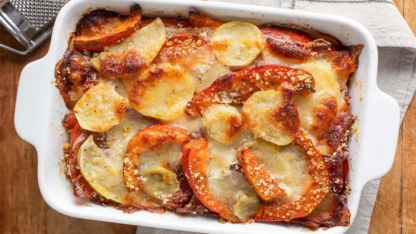 Gratin de courge et pommes de terre