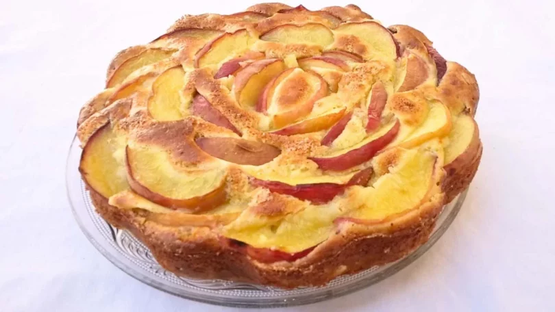 Gâteau aux Pêches et Mascarpone : Une Gourmandise Facile