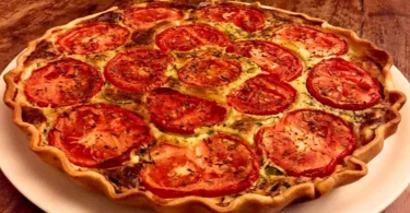 Tarte Courgette Tomate et Fromage Roquefort