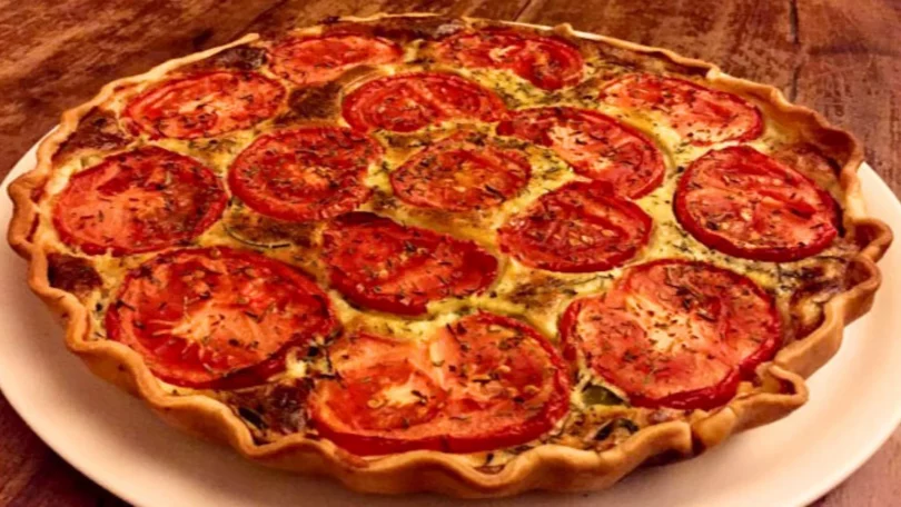 Tarte Courgette Tomate et Fromage Roquefort